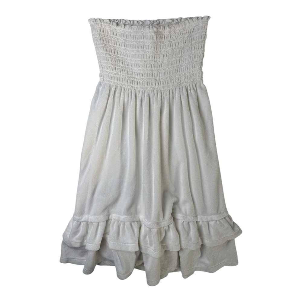 Juicy Couture White Terry Cloth Beach Cover-Up Dress - Picture 2 of 2